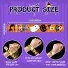 48 Pieces Halloween Slap Bracelets Bulk Party Favors for Kids - 12 Designs Snap Bracelets for Halloween Decorations, Halloween Goodie Treat Bag Stuffers Classroom Prizes Exchanging Gifts Supplies view 2