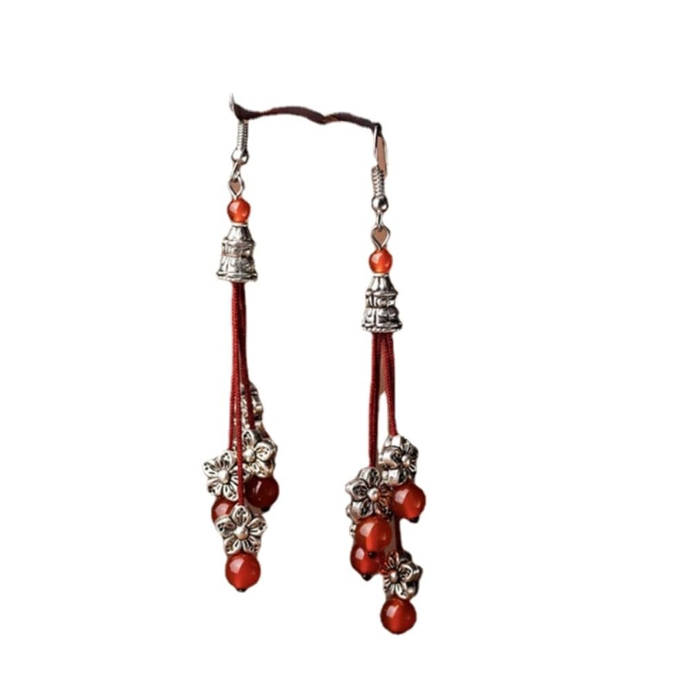 Earrings Female Vintage Earrings for Women Handmade Earring with Tassel Earings