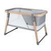 Boppy Portable Baby Bassinet - Lightweight, Low, Fold-Flat Travel Bassinet with Mesh Sides, Anti-Tilt, 2 Custom Fitted Mattress Covers & No Assembly - Gray Pickup Sticks view 1