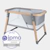 Boppy Portable Baby Bassinet - Lightweight, Low, Fold-Flat Travel Bassinet with Mesh Sides, Anti-Tilt, 2 Custom Fitted Mattress Covers & No Assembly - Gray Pickup Sticks view 4