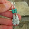 Style Earrings Carved Stud Earrings Personality Retro Beaded Earrings view 3
