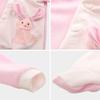 Baby Doll Clothes Outfit - Hooded Rabbit Jumpsuit Pajamas Romper for 14 to 16 Inch Dolls - Handmade Daily Casual Clothing Set view 3