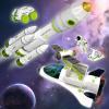 COOLDUCK Space Rocket Shuttle Toy Set, Spacecraft Airplane Toys for Kids with Lights & Sound & Astronaut Figures,Spaceship Toys Gift for Boys 3-5-8 view 2