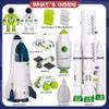 COOLDUCK Space Rocket Shuttle Toy Set, Spacecraft Airplane Toys for Kids with Lights & Sound & Astronaut Figures,Spaceship Toys Gift for Boys 3-5-8 view 3