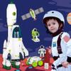 COOLDUCK Space Rocket Shuttle Toy Set, Spacecraft Airplane Toys for Kids with Lights & Sound & Astronaut Figures,Spaceship Toys Gift for Boys 3-5-8 view 4