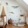 QUCHENG Ocean Wall Decals Marine Animal Boys Bedroom Large Stickers Removable Whale Decor Nursery Kids Room Murals DIY Cute Decorations view 1