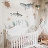 QUCHENG Ocean Wall Decals Marine Animal Boys Bedroom Large Stickers Removable Whale Decor Nursery Kids Room Murals DIY Cute Decorations view 2