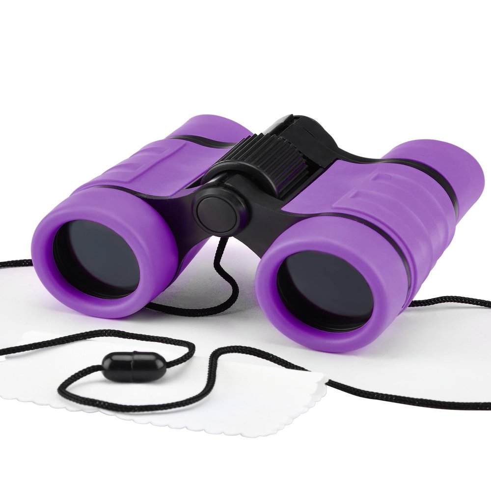 Binoculars for Kids, Toys for 3-12 Years Boys and Girls High-Resolution Optics Shockproof Mini Compact Toy Binoculars for Bird Watching, Hiking, Camping, Science, Detective