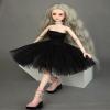 Mini Collection MSD SD Clothes 1/4 BJD Full Black Wedding Evening Dress view 3