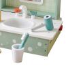 harayaa with Mirror Bathroom Sink Table Dresser Set, Realistic Playset Kids Makeup Vanity Toy Dresser Toy for Toddlers Kids Children Birthday Gifts view 4