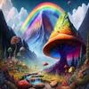 1000 Piece Adult Puzzle, Rainbow Mushrooms World, Children's Puzzle Game Educational Gift, Room Decor view 1