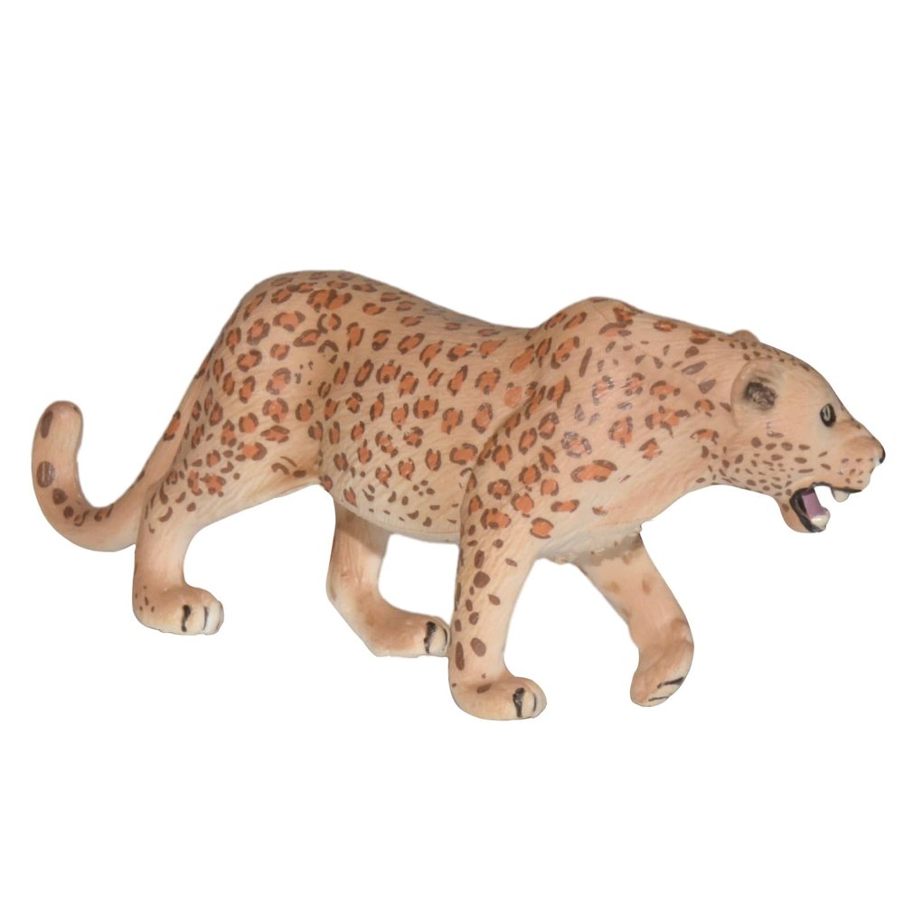 Andux Realistic Animals Figures Toys Marine Life Wild Jungle Learning Educational Playset FZDW-03 (Leopard)