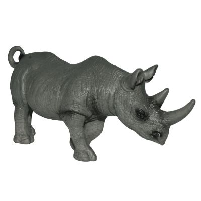 Andux Realistic Animals Figures Toys Marine Life Wild Jungle Learning Educational Playset FZDW-03 (Rhinoceros)