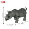 Andux Realistic Animals Figures Toys Marine Life Wild Jungle Learning Educational Playset FZDW-03 (Rhinoceros) view 2