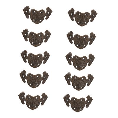 10pcs Vintage Corner Protectors for Box Safety Guard Antique Design Furniture Stylish Decorative Guards for Jewelry Keepsake Boxes