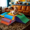 TOLEAD Toddler Foam Climbing Set Indoor - Kids Climb & Crawl Soft Activity Playset - Toddler Climber Gymnastics Equipment for Walking in Balance view 3