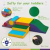 TOLEAD Toddler Foam Climbing Set Indoor - Kids Climb & Crawl Soft Activity Playset - Toddler Climber Gymnastics Equipment for Walking in Balance view 4
