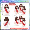 Sumind 50 Pcs Little Jesus Figures Christmas Mini Pocket Jesus Figurines Bulk Original Design for Xmas Hide and Seek Religious Party Favors Sunday School Baptism Gifts(Red) view 2