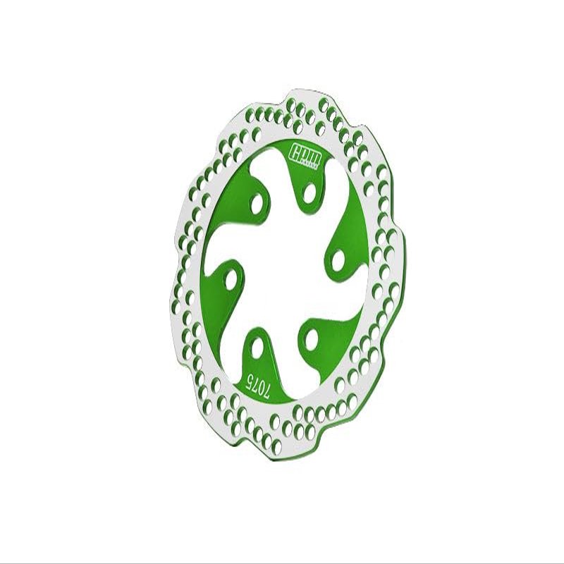 Aluminum 7075-T6 Rear Brake Disk for LOSI 1:4 Promoto-MX Motorcycle Dirtbike RTR LOS06000 LOS06002 Upgrade Parts - Green