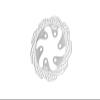 Aluminum 7075-T6 Rear Brake Disk for LOSI 1:4 Promoto-MX Motorcycle Dirtbike RTR LOS06000 LOS06002 Upgrade Parts - Silver view 1
