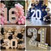 4ft Light up Numbers 20 Mosaic Numbers Marquee Frame for 20th Birthday Party Large Cardboard with Slots Pre-Cut Kit Cut-Out Thick Foam Board Sign Diy Decorations for Anniversary New Year Graduations view 2
