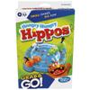 Hasbro Gaming Hungry Hungry Hippos Grab and Go Game, Portable Game for 2 Players, Travel Game for Kids, Includes 2 Chomping Hippos view 1