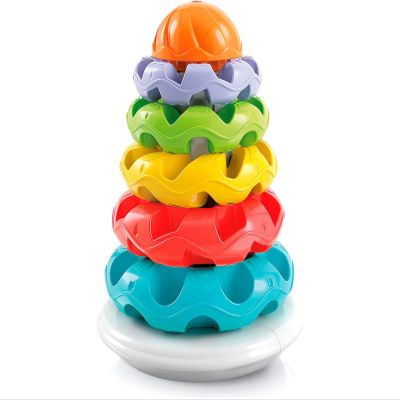 Clementoni Colourful Tower Pyramid Montessori Circles Baby Puzzle