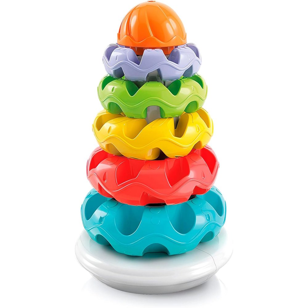 Clementoni Colourful Tower Pyramid Montessori Circles Baby Puzzle