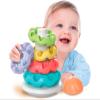 Clementoni Colourful Tower Pyramid Montessori Circles Baby Puzzle view 2
