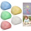 10 Kids Rock Shaped Chalk Pebbles Washable Sidewalk Outdoor Non Toxic Preschool Safe Dust Free Writing Art Kids Children Toddlers for Outdoor Driveway Pavement Fun Dustless Drawing Street Coloring view 4