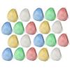 20 Chalk Rock Shaped Pebbles Washable Sidewalk Art Outdoor Non Toxic Playground Safe Dust Free Writing Art Kids Children Toddlers for Outdoor Driveway Pavement Fun Dustless Drawing Street Coloring view 1
