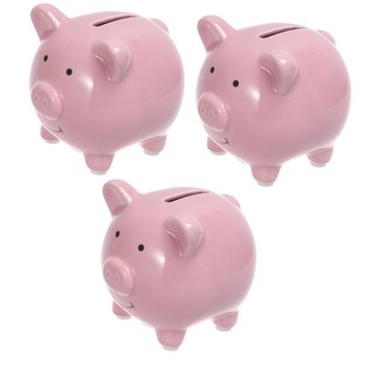 3pcs Piggy Bank for Kids Piggy Banks for Kids Baby Ceramic Money s Saving Pot for Boys Pig Pig Coin Money Boy Girl Child Aldult