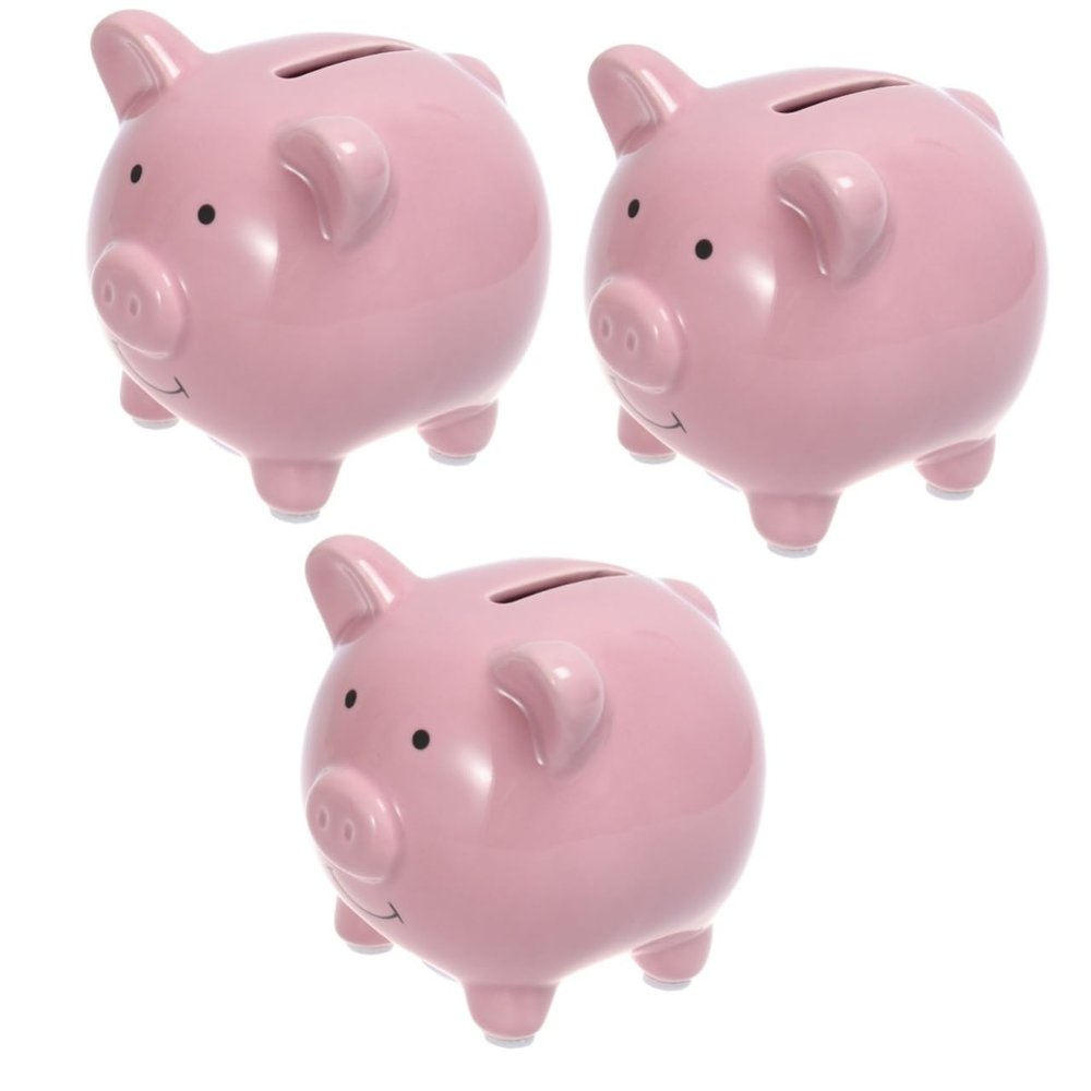 3pcs Piggy Bank for Kids Piggy Banks for Kids Baby Ceramic Money s Saving Pot for Boys Pig Pig Coin Money Boy Girl Child Aldult