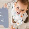 Relaxdays Children's Placemats, Set of 2, Cloud, Non-Slip, Washable, 47.5 x 26.5 cm, Pink view 3