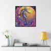 Atlas Climbing Globe - Gallery Canvas Wraps, Square Frame Premium Gallery Wraps (1.25) Black 6 x 6 view 3