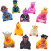 2" Rubber Screaming Chicken Assortment (25 Pack) Non Squeaky. Dressed in All Different Occupation: Ninja, Rock Star, Princess, Knight, Pirate, Astronaut, and More! (25 Pack) view 1