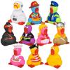 2" Rubber Screaming Chicken Assortment (50 Pack) Non Squeaky. Dressed in All Different Occupation: Ninja, Rock Star, Princess, Knight, Pirate, Astronaut, and More! (50 Pack) view 1