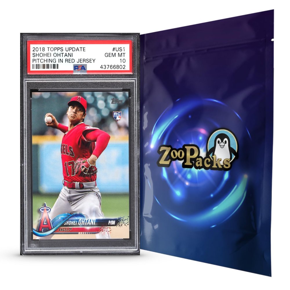 PSA Baseball Graded Card Mystery Pack | PSA Graded Baseball Card | Grade 8+ Guaranteed | Contains One Graded Vintage, Rookie, Legend or Current Star | by Zoo Packs