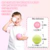 GUESVOT Pink Ball Pit Balls - Crush Proof Plastic Balls for Ball Pit Pack of 100pcs Set for Toddlers Ball Pool Playtent Tunnels with Reusable Storage Bag - 2.16 Inch(Pear Pink+Transparent) view 3