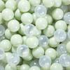 GUESVOT Green Ball Pit Balls - Crush Proof Plastic Balls for Ball Pit Pack of 100pcs Set for Toddlers Ball Pool Playtent Tunnels with Reusable Storage Bag - 2.16 Inch (Pear Green+Transparent) view 1