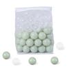 GUESVOT Green Ball Pit Balls - Crush Proof Plastic Balls for Ball Pit Pack of 100pcs Set for Toddlers Ball Pool Playtent Tunnels with Reusable Storage Bag - 2.16 Inch (Pear Green+Transparent) view 2