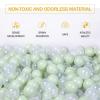 GUESVOT Green Ball Pit Balls - Crush Proof Plastic Balls for Ball Pit Pack of 100pcs Set for Toddlers Ball Pool Playtent Tunnels with Reusable Storage Bag - 2.16 Inch (Pear Green+Transparent) view 4