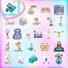 50 Pcs Funny Laboratory Science Stickers for Teens Students Teachers, Science Experiment Waterproof Vinyl Stickers & Chemistry Decals for Laptop, Water Bottle, Notebook, Science Classroom Decor view 3