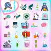 50 Pcs Funny Laboratory Science Stickers for Teens Students Teachers, Science Experiment Waterproof Vinyl Stickers & Chemistry Decals for Laptop, Water Bottle, Notebook, Science Classroom Decor view 4