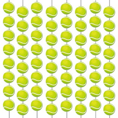 12 PCS Tennis Banners Tennis Ball Hanging Swirl Tennis Sports Game Party Garland Kit Sport Ball Paper Cutouts for Kids Teenagers Men Sports Birthday Baby Shower Party Favor Indoor Home Office Decor