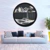 17.3'' Moving Sand Art Decor Picture, 3D Deep Sea Moving Sand Art 360 Rotating Sand Painting Wall Art Mounted Glass Crafts Deep Sea Sandscape for Living Room Relaxing Mood Home Office Decoration (G) view 3