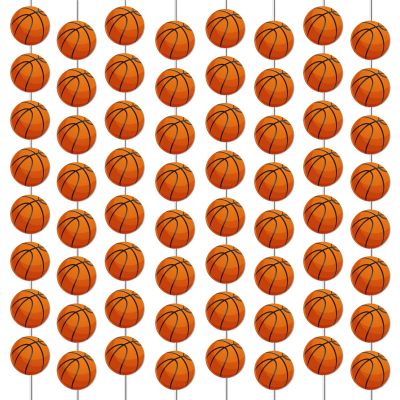 12 PCS Basketball Banners Basketball Happy Birthday Party Hanging Swirl Sport Party Garland Kit for Boys Kids Teenagers Men B-day Photo Prop Sports Team Slam Dunk Birthday Baby Shower Decor