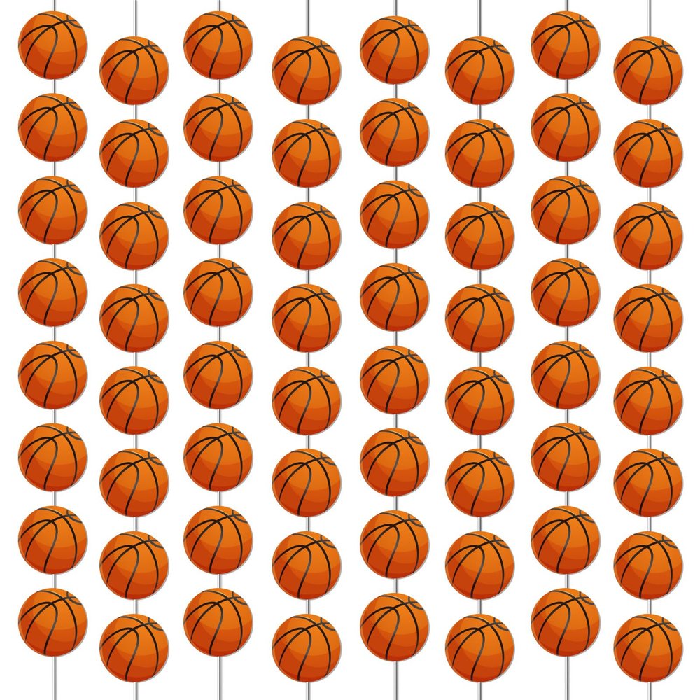 12 PCS Basketball Banners Basketball Happy Birthday Party Hanging Swirl Sport Party Garland Kit for Boys Kids Teenagers Men B-day Photo Prop Sports Team Slam Dunk Birthday Baby Shower Decor