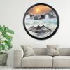 17.3'' Moving Sand Art Decor Picture, 3D Deep Sea Moving Sand Art 360 Rotating Sand Painting Wall Art Mounted Glass Crafts Deep Sea Sandscape for Living Room Relaxing Mood Home Office Decoration (L) view 1