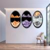 17.3'' Moving Sand Art Decor Picture, 3D Deep Sea Moving Sand Art 360 Rotating Sand Painting Wall Art Mounted Glass Crafts Deep Sea Sandscape for Living Room Relaxing Mood Home Office Decoration (L) view 2